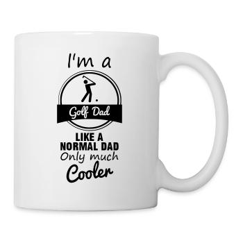 Golf dad vater - Tasse - Weiß - Rechts