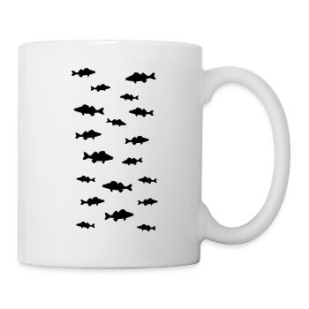 Zander Schwarm - Pêche, Cadeau pêcheur - Mug blanc - blanc - Droite