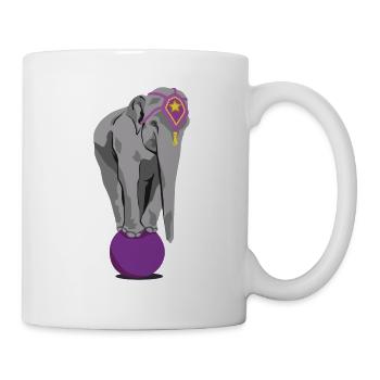 Zirkus Elefant - Tasse - Weiß - Rechts