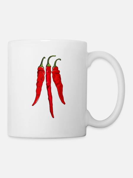 Poivron piment fort piment épicé - Mug blanc - blanc