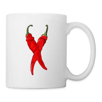 Chili Pepper Hot Chili Pepper Paprika Spicy Food - Mug - white - Right