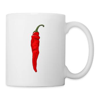 Chili Pepper Hot Chili Pepper Paprika Spicy Food - Mug - white - Right