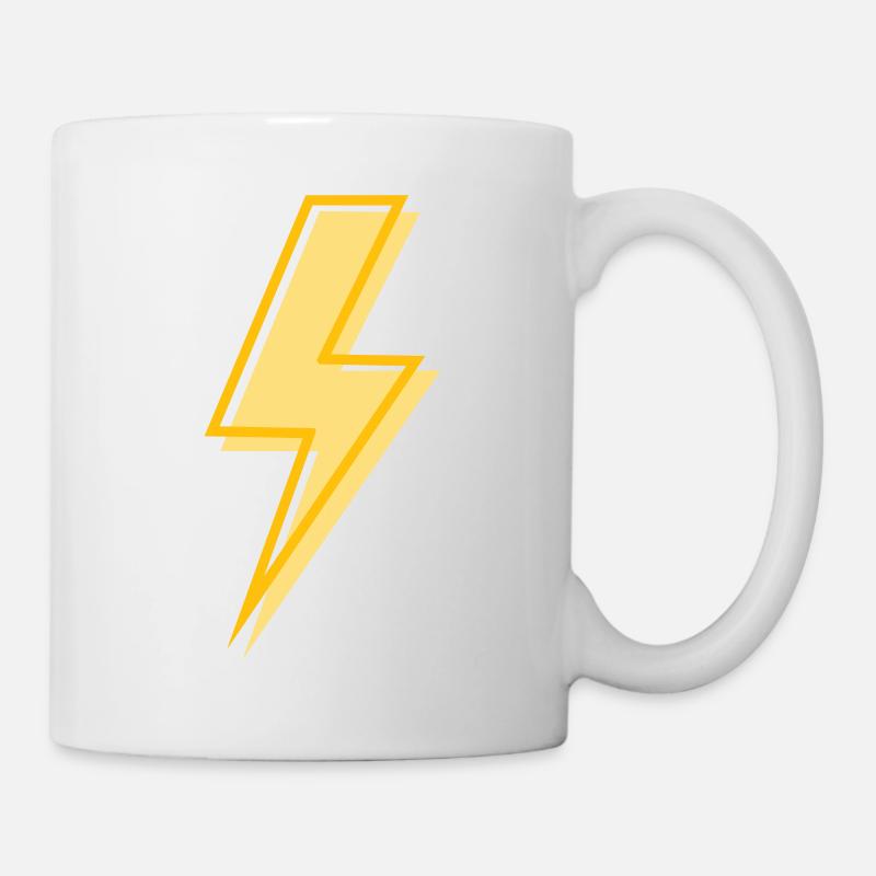 Yellow lightning - Mug - white