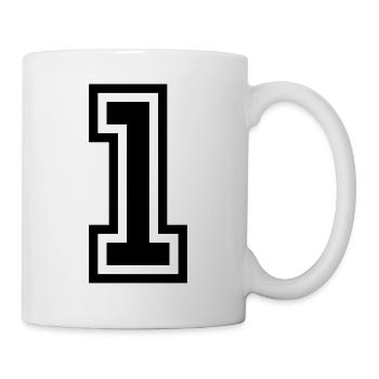1 symbole numérique - Mug blanc - blanc - Droite