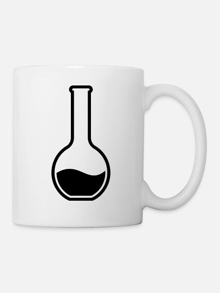Reagenzglas chemiker - Tasse - Weiß