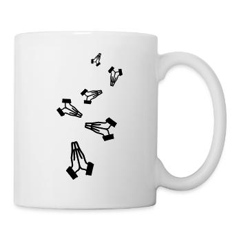 Beten Hände Icon - Tasse - Weiß - Rechts