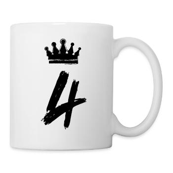 Couronne à 4 chiffres - Mug blanc - blanc - Droite