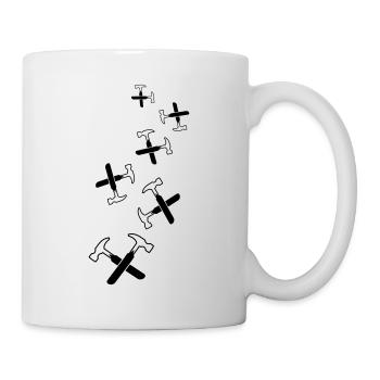 Symbole du marteau - Mug blanc - blanc - Droite