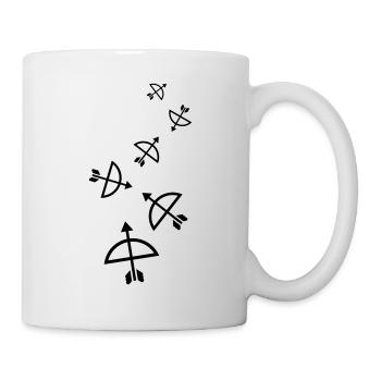 Bow and arrow - Mug - white - Right