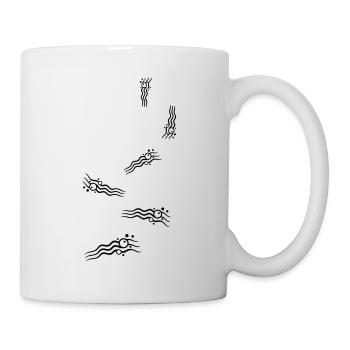 Icône d’onde - Mug blanc - blanc - Droite
