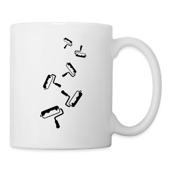 Painter Silhouette icon - Mug - white - Right