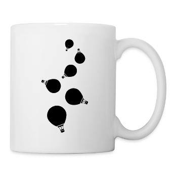 Heißluftballon icon - Tasse - Weiß - Rechts