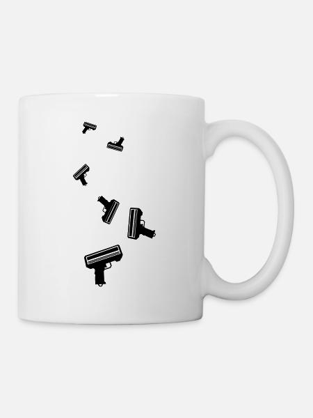 Waffe Money Rain - Tasse - Weiß