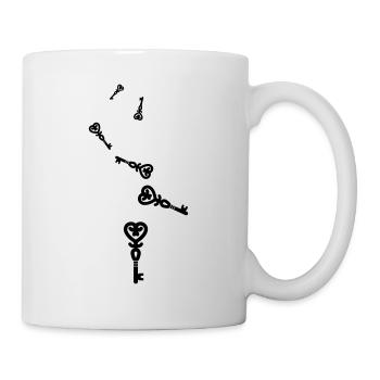 Mariage clé du cœur - Mug blanc - blanc - Droite