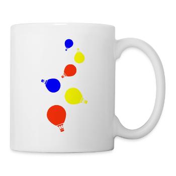 Heißluftballon icon - Tasse - Weiß - Rechts