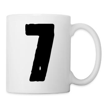 Maillot numéro 7 - Mug blanc - blanc - Droite