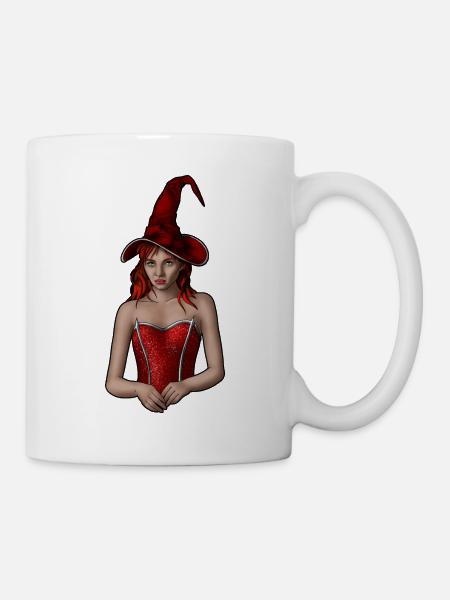 Die Hexe - Tasse - Weiß