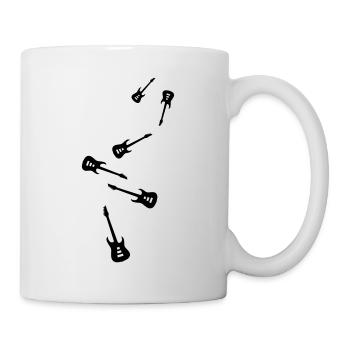 Gitarre Instrument - Tasse - Weiß - Rechts