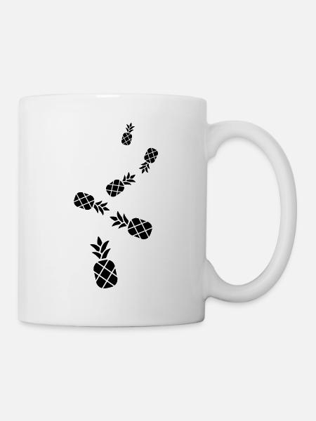 ananas frucht - Tasse - Weiß