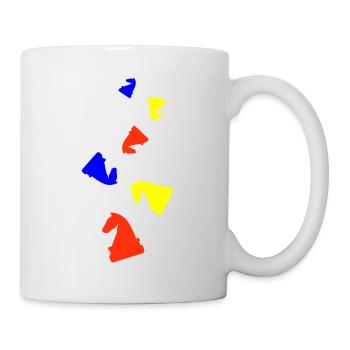 Pièce d’échecs pour chevaux - Mug blanc - blanc - Droite
