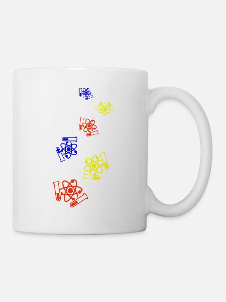 Symbole du tube à essai - Mug blanc - blanc