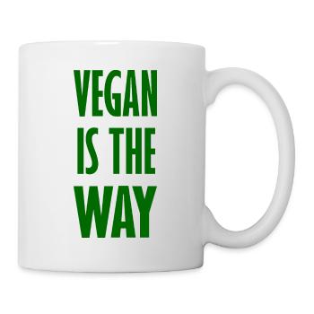 Vegan Is The Way - Vegan Saying - Mug - white - Right