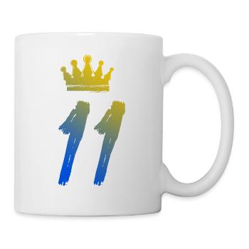 11 Couronne numérique - Mug blanc - blanc - Droite