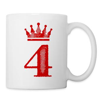 Couronne à 4 chiffres - Mug blanc - blanc - Droite