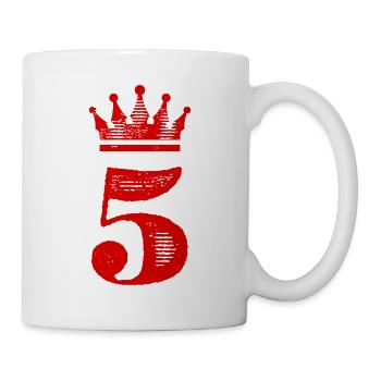 5 Number crown - Mug - white - Right