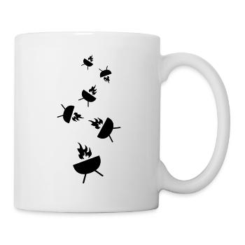 Grill Icon Symbol - Mug - white - Right