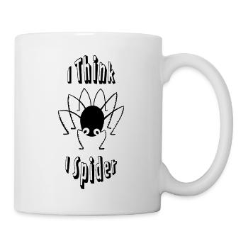 I Think I Spider - Tasse - Weiß - Rechts