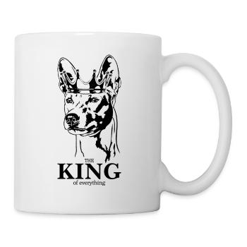 Basenji King of everything Hunde Hund Wilsigns - Tasse - Weiß - Rechts