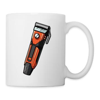 Hair clippers hairdresser icon - Mug - white - Right