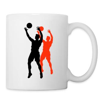 Volleyball Player Silhouette - Mug - white - Right