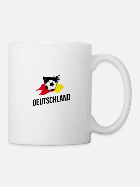 Fußball Deutschland Tor - Tasse - Weiß