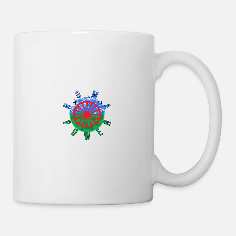 Roma et Sinti Flag Roma POWER - Mug blanc - blanc