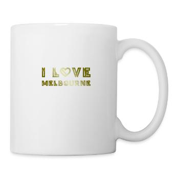 I Love Melbourne - Tasse - Weiß - Rechts
