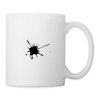 Splash - Fleck Farbklecks - Tasse - Weiß - Rechts