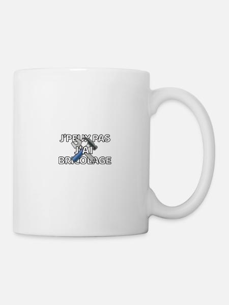 J’peux pas j’ai bricolage - Mug blanc - blanc