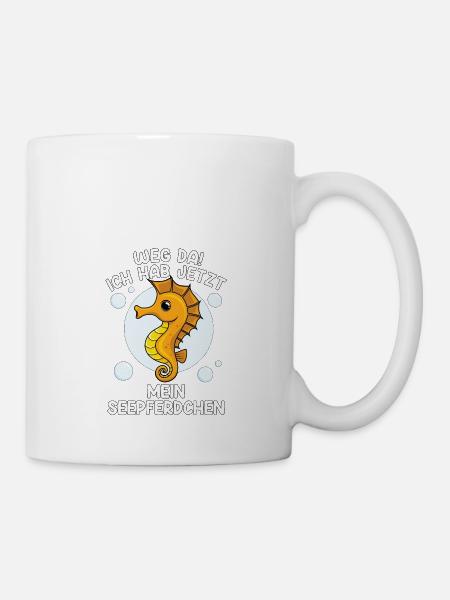 Seepferdchen bestanden Abzeichen Geschenk - Tasse - Weiß