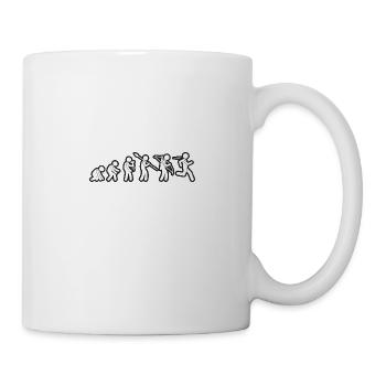 Evolution Run White Grunge - Tasse - Weiß - Rechts