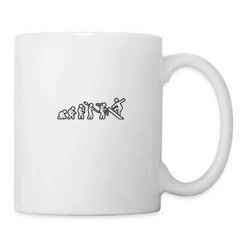Evolution Snowboard White Grunge - Tasse - Weiß - Rechts