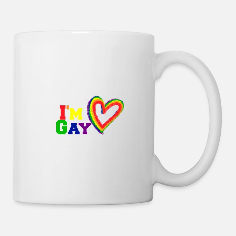 Ich bin schwul. - Tasse - Weiß