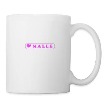 Malle Herz - Tasse - Weiß - Rechts