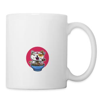 Ramen cat design - Mug - white - Right
