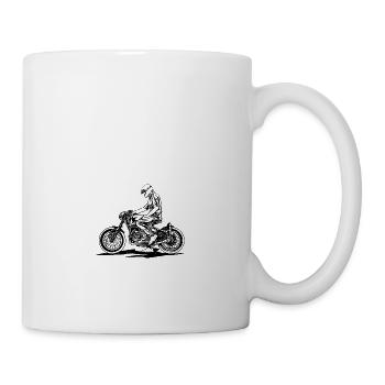 Moto vintage - Mug blanc - blanc - Droite