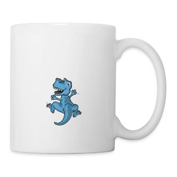 Blue dinosaur - Mug - white - Right