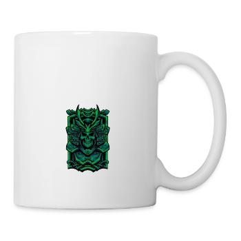 Samouraï squelette - Mug blanc - blanc - Droite