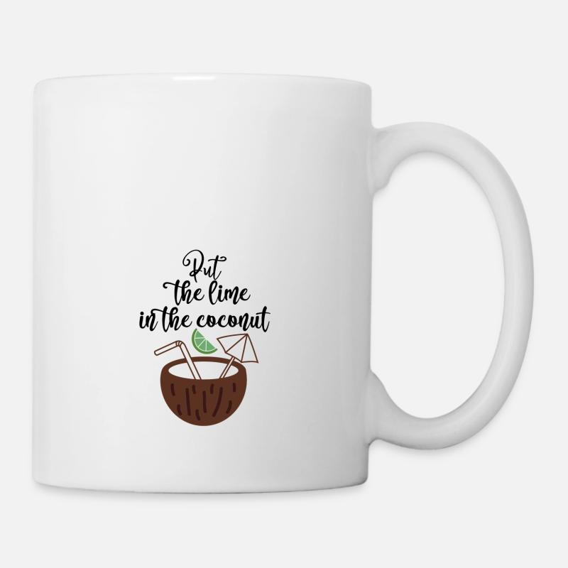 put the lime in the coconut - Mug - white
