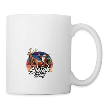 Sleigh all day - Mug - white - Right